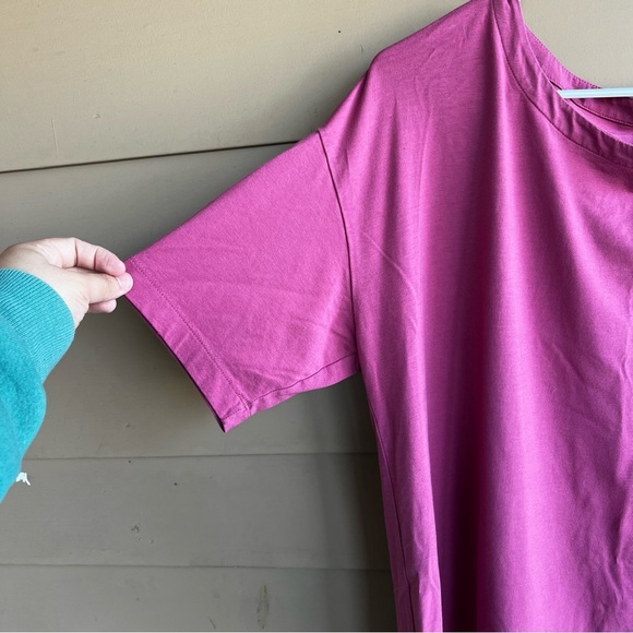 J. Jill Luxe Supima Cotton Elbow Sleeve Tee - Size XL - Modest Casual Minimalist - Picture 2 of 4